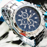 Fashion Silver Stainless Steel Mens Watches