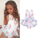 Children's Ruffled One-piece Swimsuit