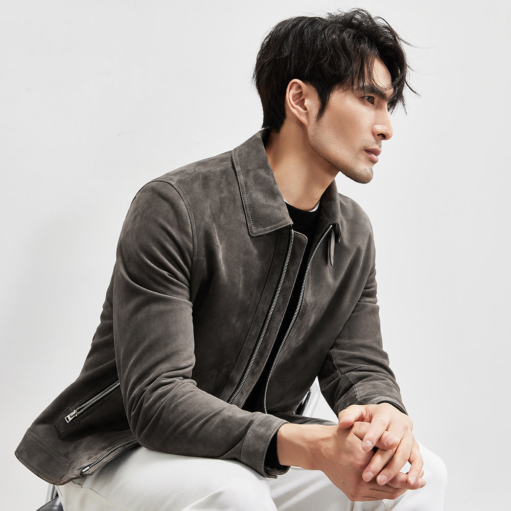 Biker's Leather Jacket Men's Autumn Coat