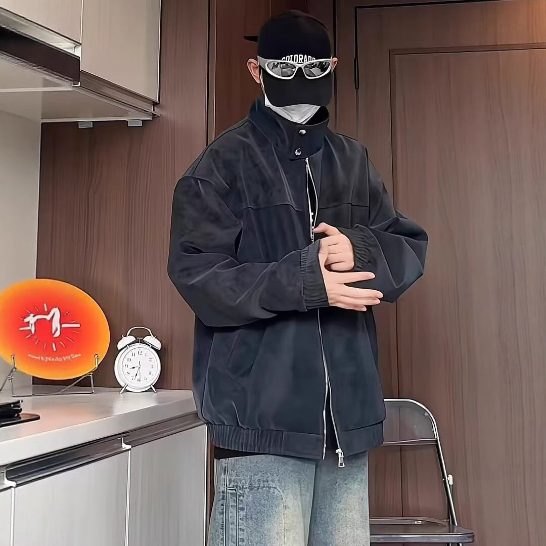 Vintage Tie-dyed PU Leather Clothing