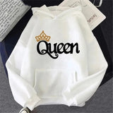QUEEN Print Hoodies Fleece Hooded Sweatshir