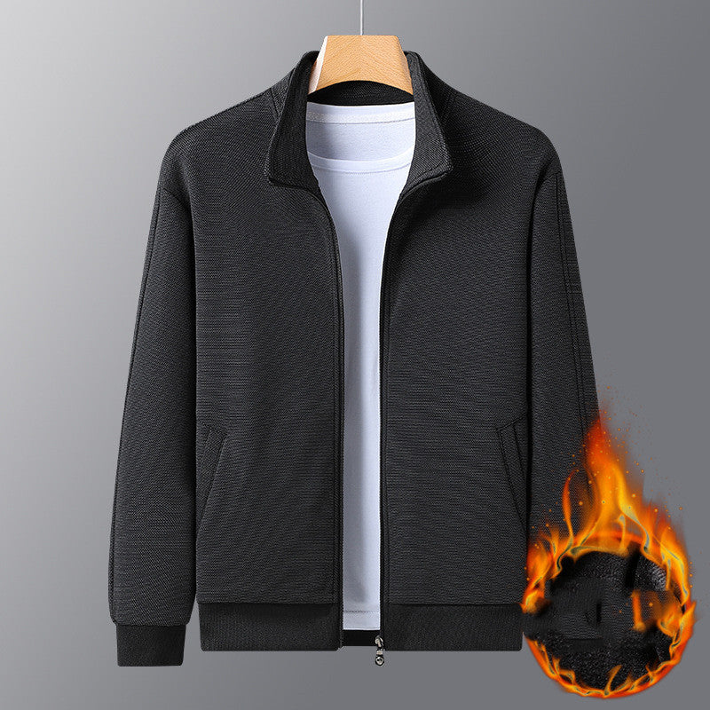 Jacket With A Stand-up Collar And A Casual Jacket