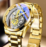 Men Watch Skeleton Automatic Quartz